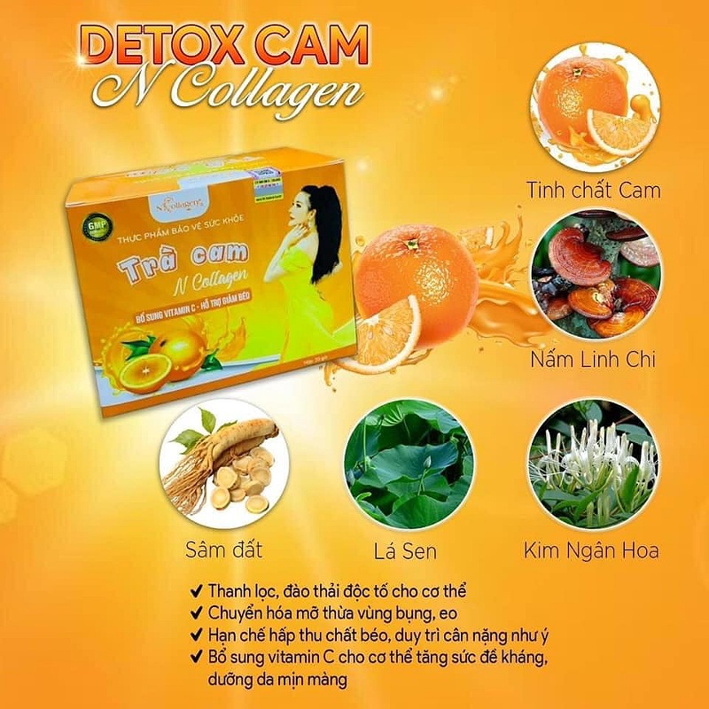 TRÀ CAM HỔ TRỢ GIẢM CÂN N COLLAGEN